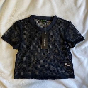 Dolls Kill Fishnet Crop Top 🖤